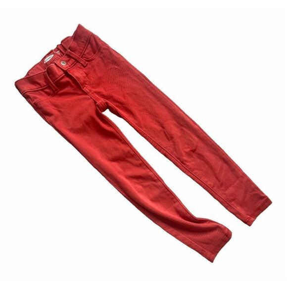 Girls Old Navy Ballerina Deep Rose Jegging Jeans - Sz 6 - Picture 1 of 1